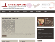 Tablet Screenshot of lotuscrafts.com